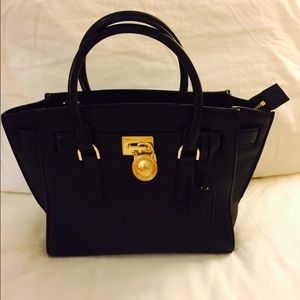 Michael Kors black leather Handbag Authentic